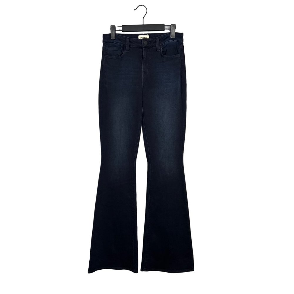 NWOT L'AGENCE Bell High Rise Flare Leg Jeans Montero Dark Wash Size 27